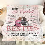 My Unbiological Sister Think Of This Blanket As A Hug - Personalized Blanket