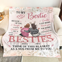 My Unbiological Sister Think Of This Blanket As A Hug - Personalized Blanket