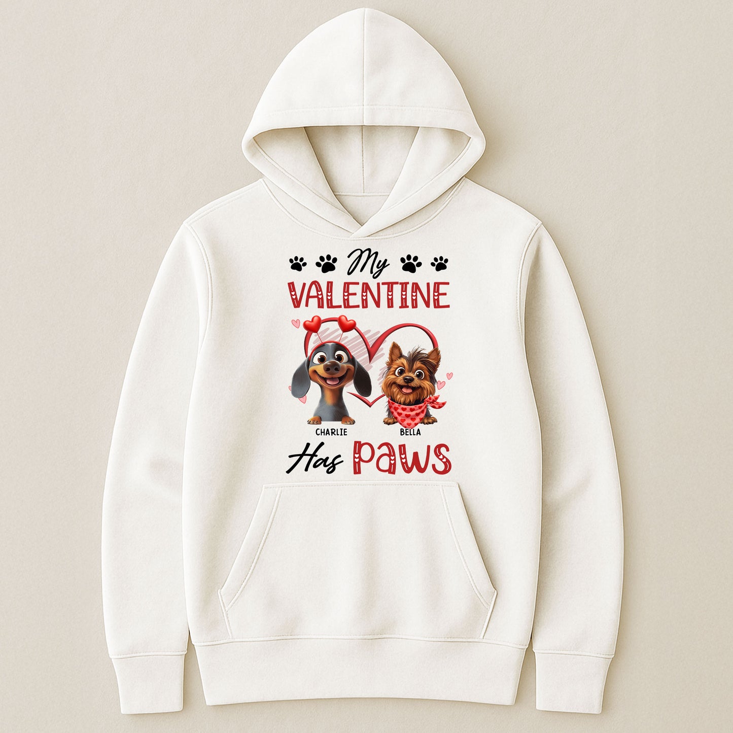 My Valentine Has Paws - Personalized Shirt