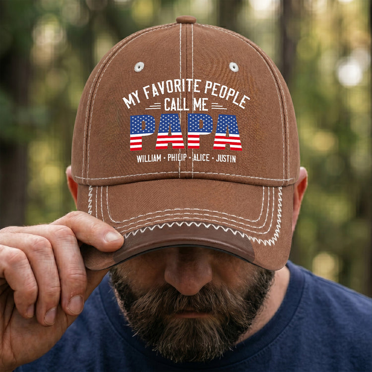 My_Favorite_People_Call_Me_Papa_Grandpa_Personalized_Cap_2