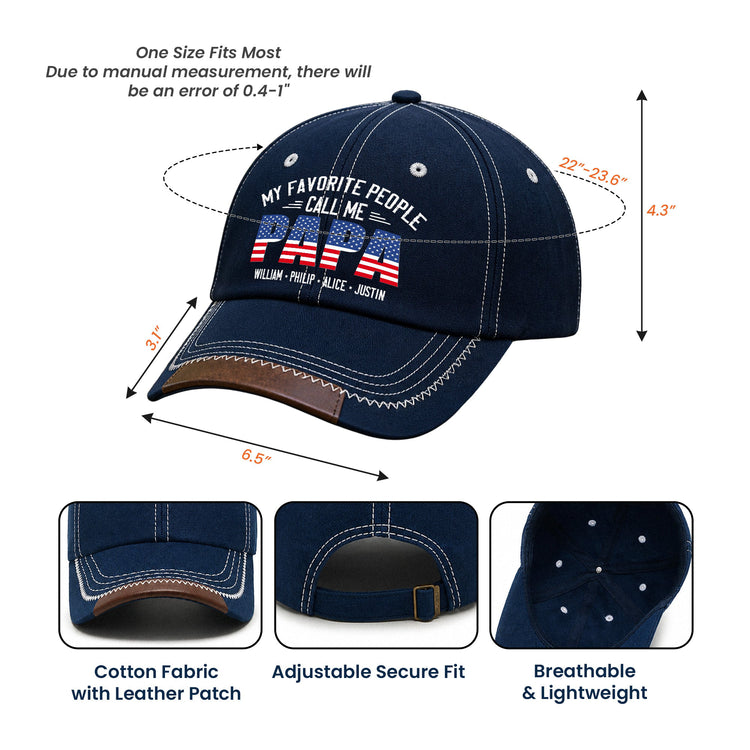 My_Favorite_People_Call_Me_Papa_Grandpa_Personalized_Cap_6
