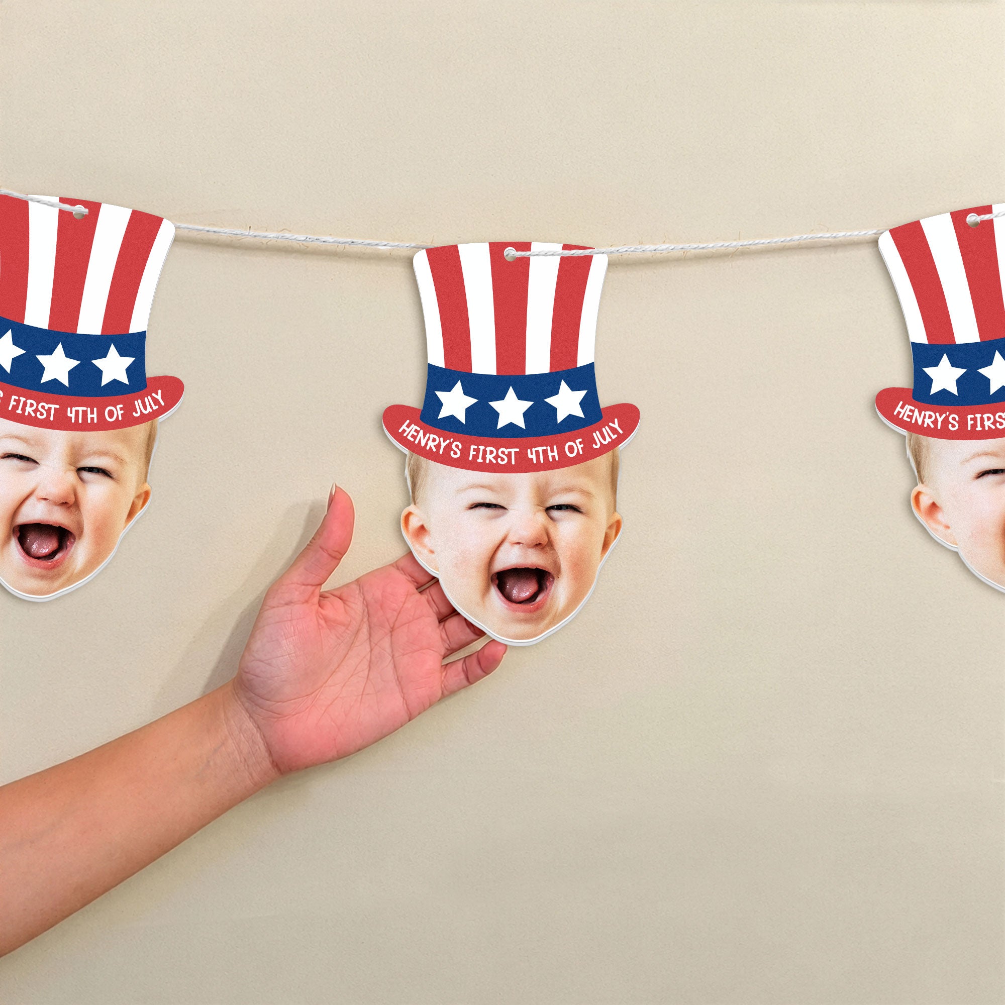 My-First-4Th-Of-July-Born-In-America'S-250Th-Years--Personalized-Garland-Banner-2
