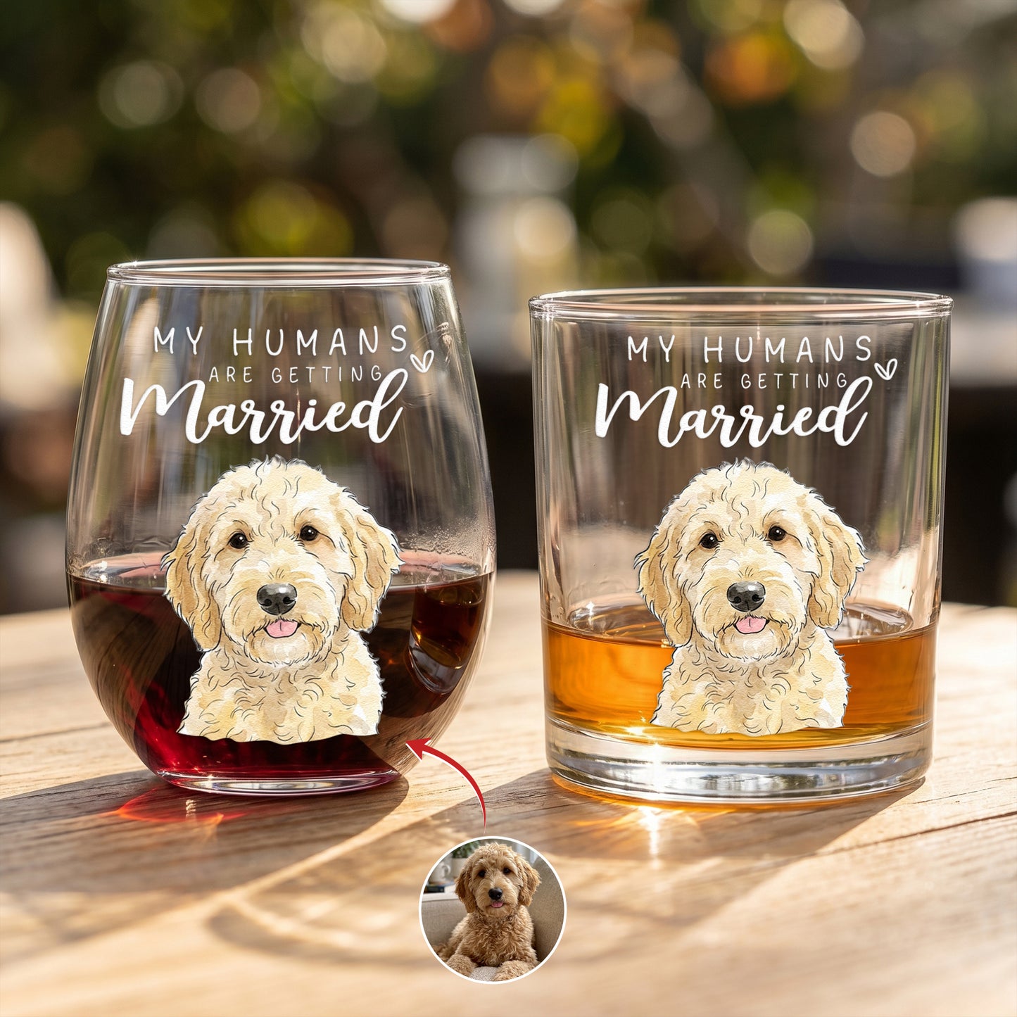 My-Humans-Are-Getting-Married-Custom-Pet-Watercolor-Wedding-Engagement-Gift-For-Couple-Personalized-Whiskey-Glass-And-Wine-Glass-Set-1