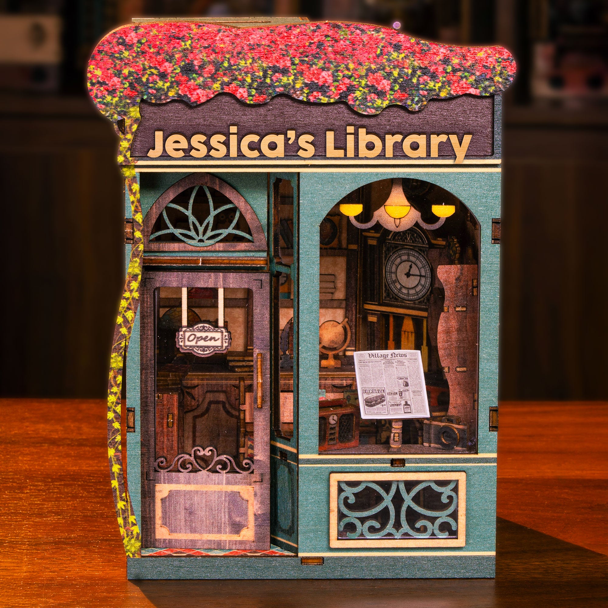 My Library & Old Bookstore - Personalized DIY Book Nook Kit
