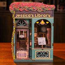My Library & Old Bookstore - Personalized DIY Book Nook Kit