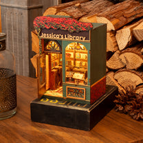 My Library & Old Bookstore - Personalized DIY Book Nook Kit