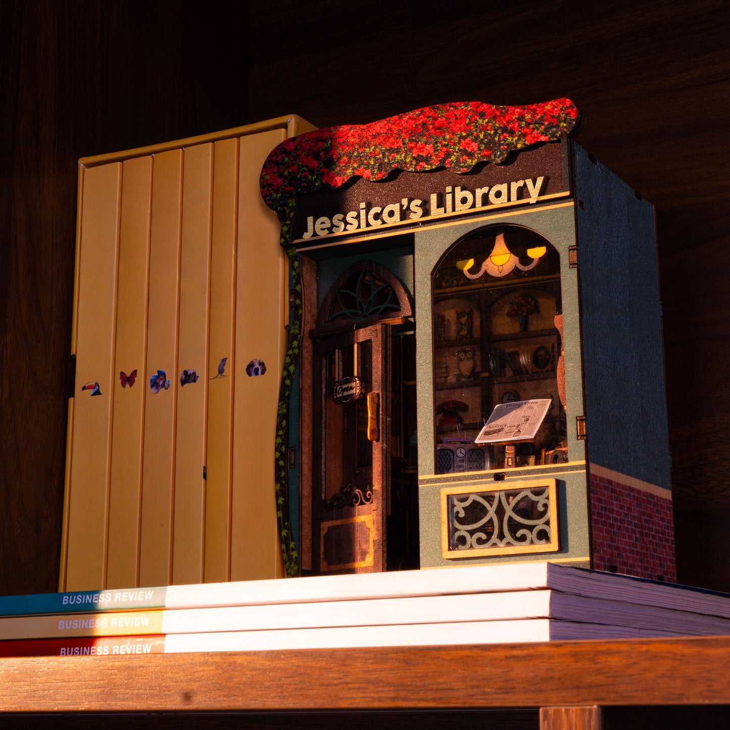 My Library & Old Bookstore - Personalized DIY Book Nook Kit