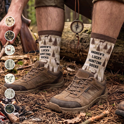 My Lucky Hunting Socks - Personalized Socks