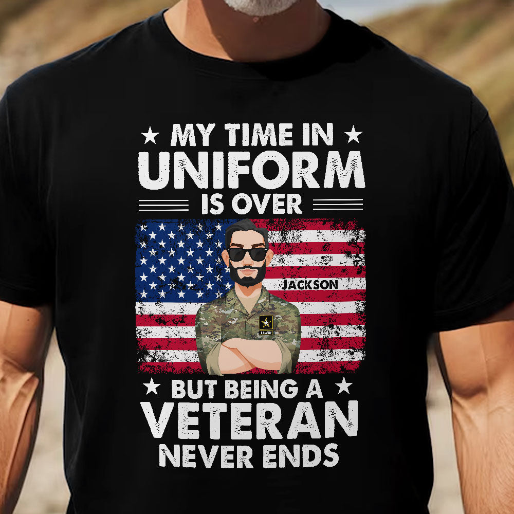 My-Time-In-Uniform-Is-Over-But-Being-A-Veteran-Never-Ends-Personalized-Shirt-2
