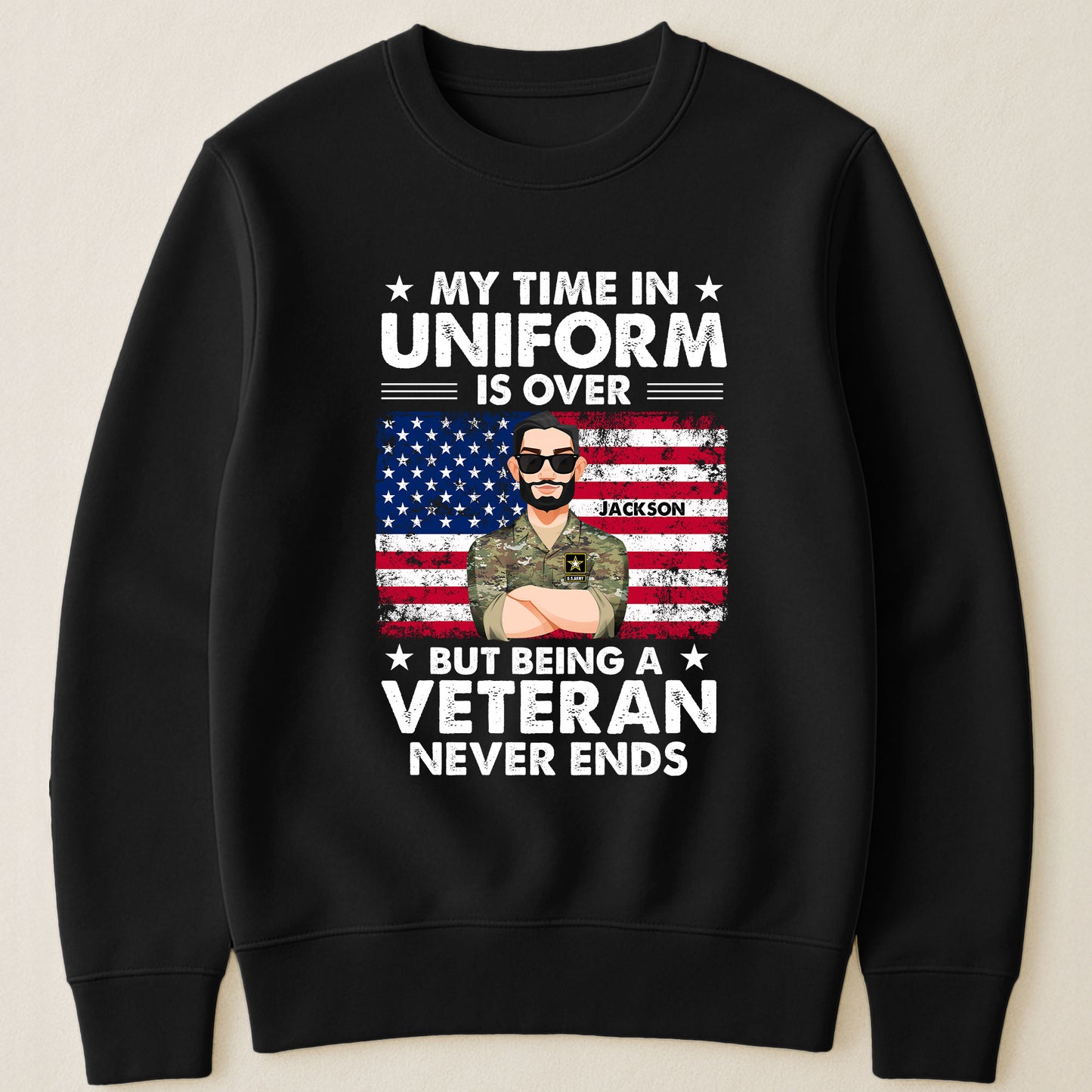 My-Time-In-Uniform-Is-Over-But-Being-A-Veteran-Never-Ends-Personalized-Shirt-3