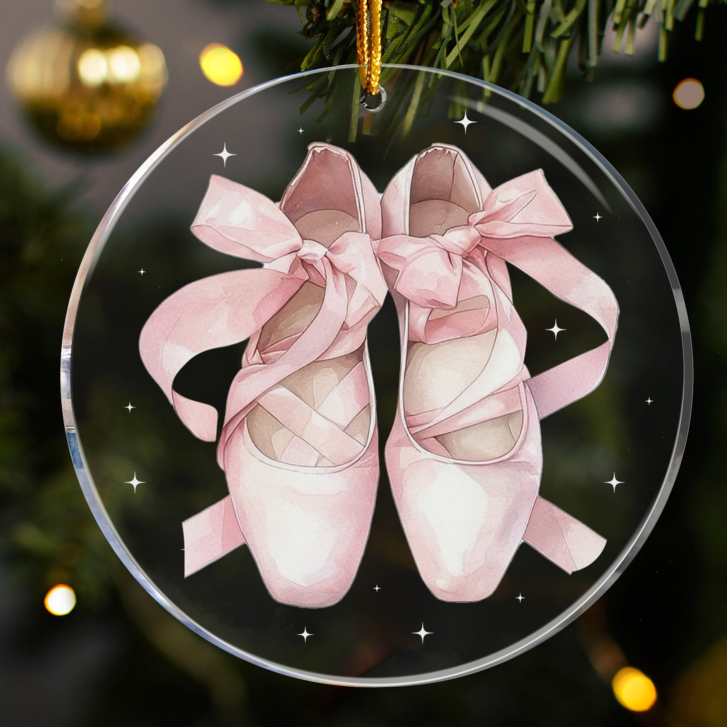 Ballerina Gift For Daughter Granddaughter - Glass Ornament