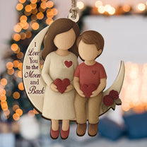 I Love You To The Moon And Back 2D Flat - Acrylic Ornament