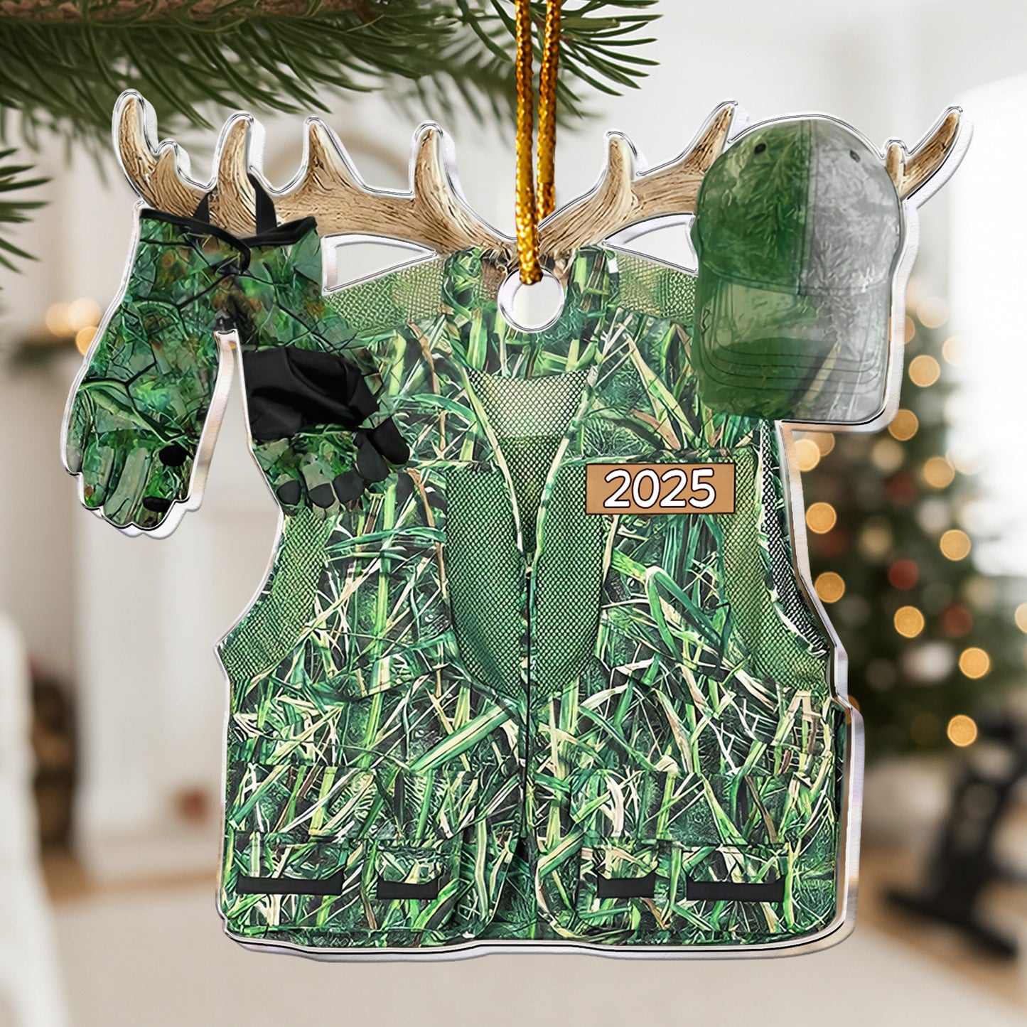 Hunting Gift For Him 2D Flat - Wooden Ornament