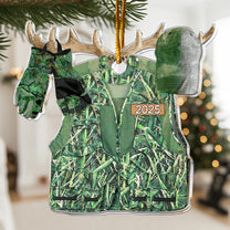 Hunting Gift For Him 2D Flat - Wooden Ornament