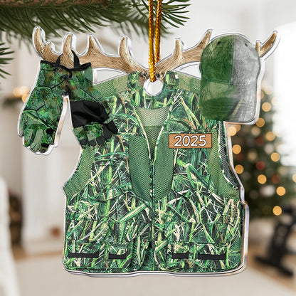 Hunting Gift For Him 2D Flat - Wooden Ornament