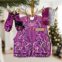 Hunting Gift For Him 2D Flat - Wooden Ornament