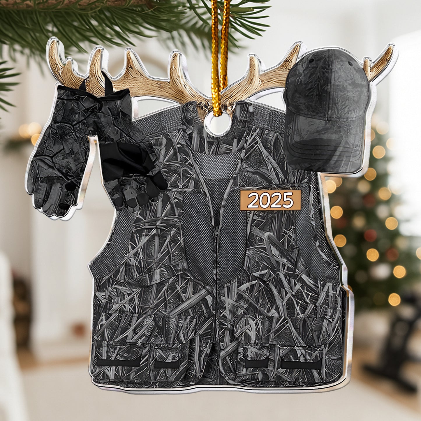 Hunting Gift For Him 2D Flat - Wooden Ornament