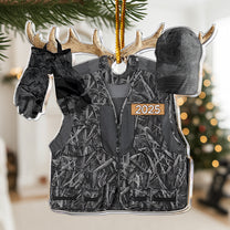 Hunting Gift For Him 2D Flat - Wooden Ornament