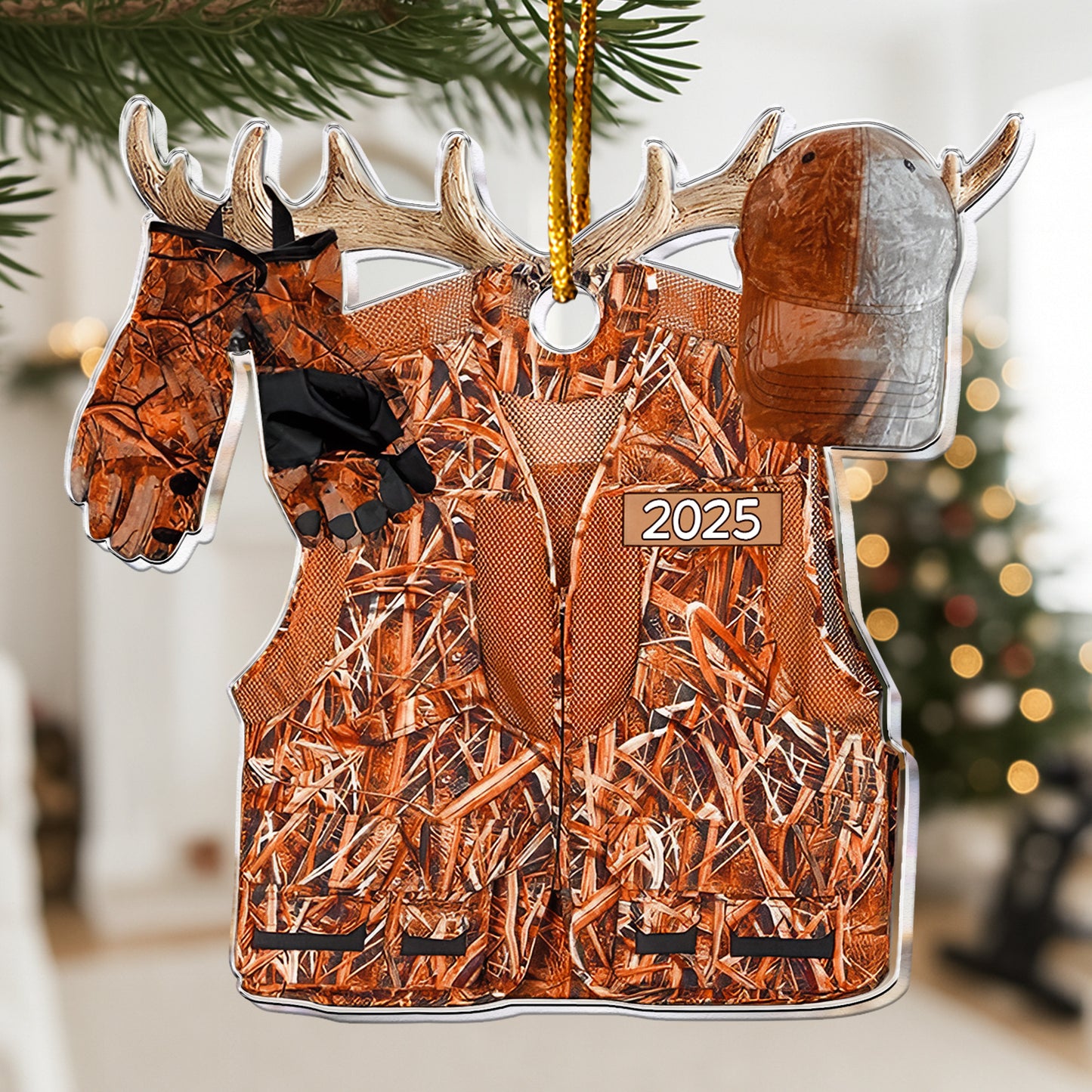 Hunting Gift For Him 2D Flat - Wooden Ornament