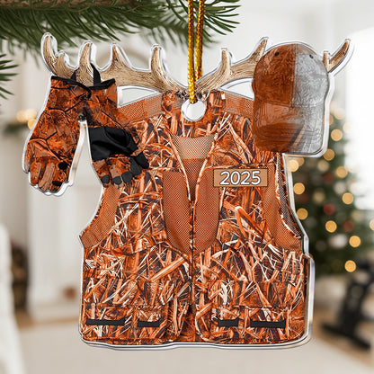 Hunting Gift For Him 2D Flat - Wooden Ornament