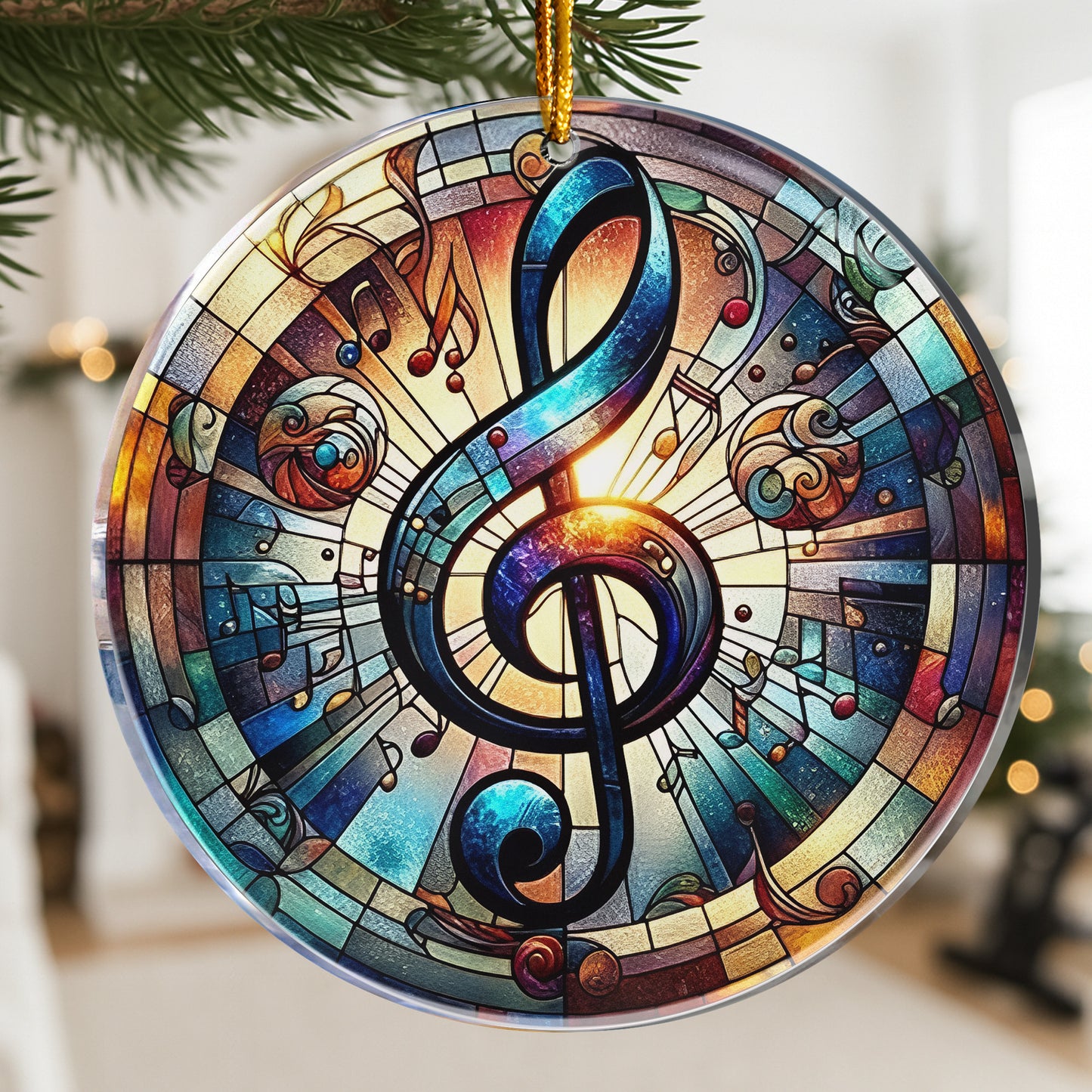 Music Note Gift For Music Lovers - Acrylic Ornament