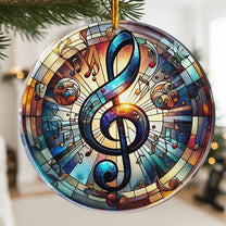 Music Note Gift For Music Lovers - Acrylic Ornament