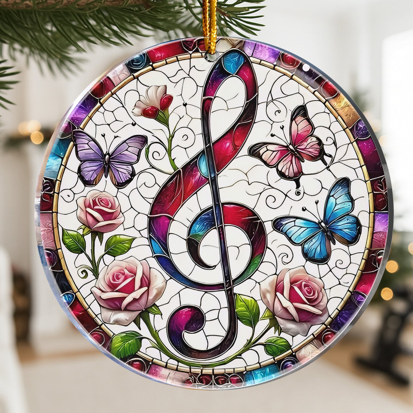 Music Note Gift For Music Lovers - Acrylic Ornament