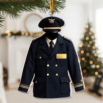 Pilot Uniform Aviation Gift 2D Flat - Acrylic Ornament