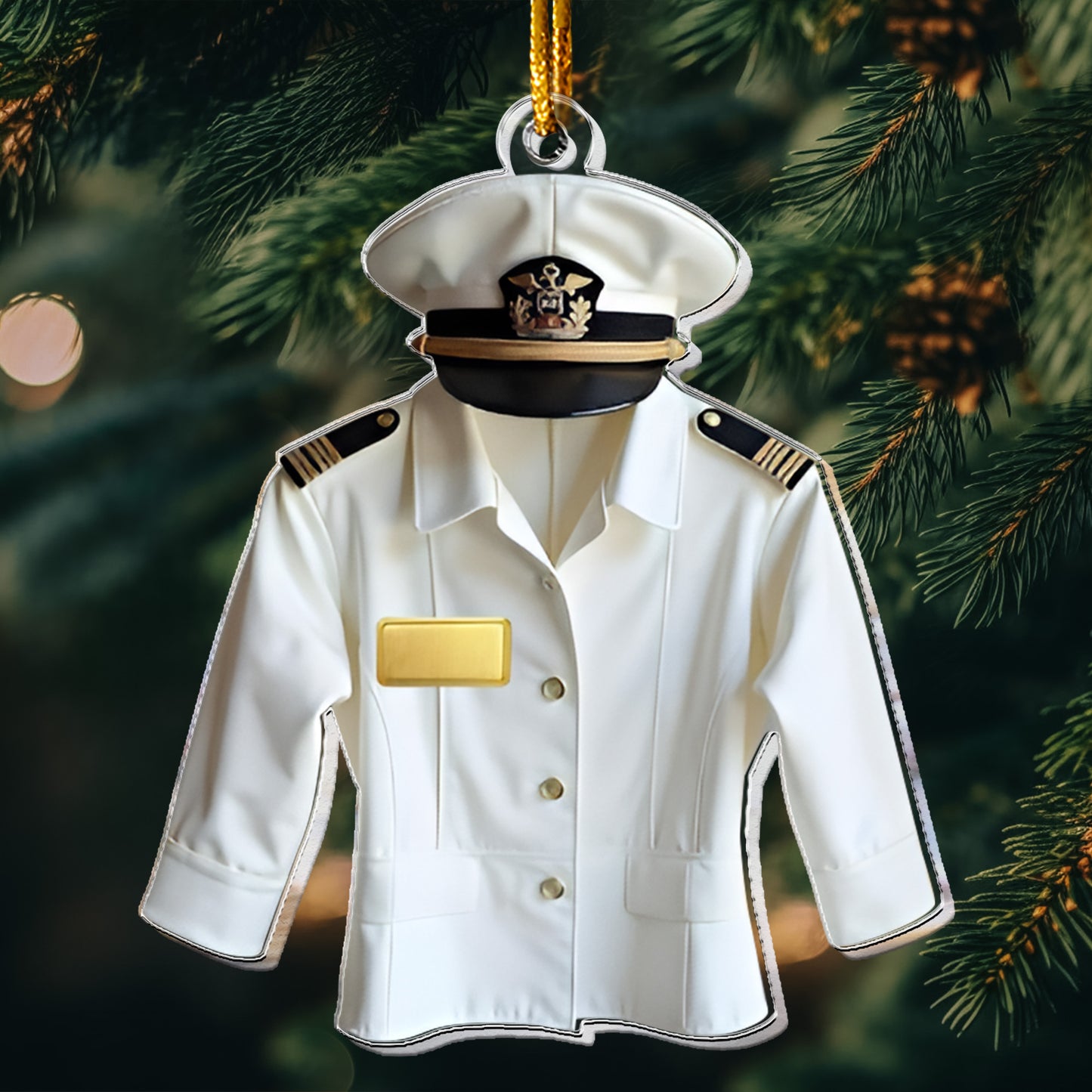 Pilot Uniform Aviation Gift 2D Flat - Acrylic Ornament