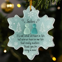 Thank You For Being In Mine 2D Flat Snowflake - Acrylic Ornament