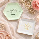 Nail Artist Custom Name Gifts For Her - Personalized Jewelry Dish