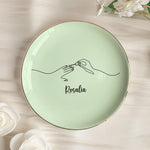 Nail Artist Custom Name Gifts For Her - Personalized Jewelry Dish