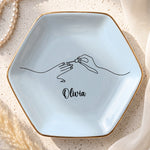 Nail Artist Custom Name Gifts For Her - Personalized Jewelry Dish