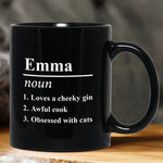 Name Definition - Funny Silly Exchange Gift, Gag Gift, White Elephant Gift For Friends, Coworkers - Personalized Mug