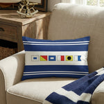 Name In Nautical Flags - Personalized Pillow (Insert Included)