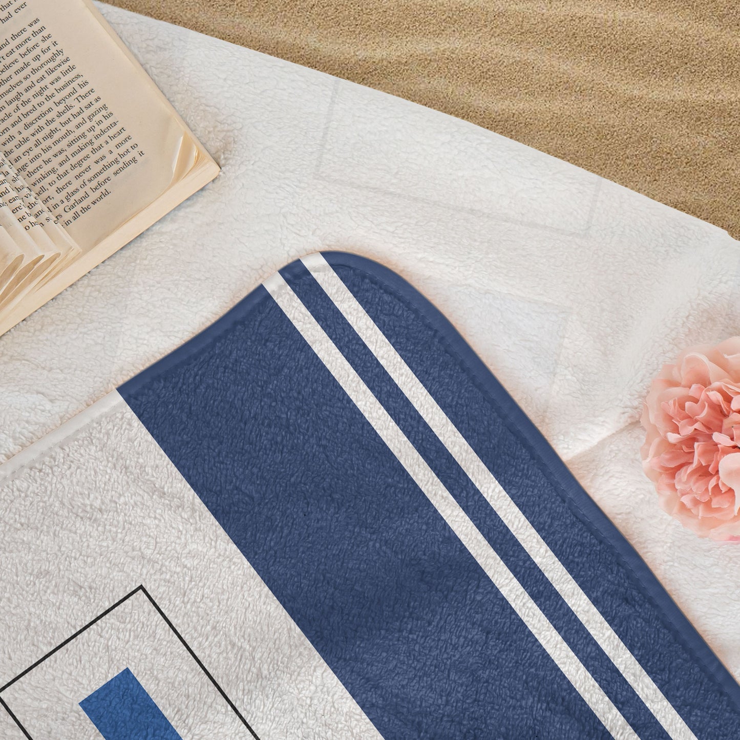 Name In Nautical Flags - Personalized Quick-Dry Beach Towel
