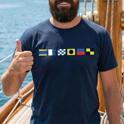 Name In Nautical Flags - Personalized Shirt