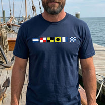 Name In Nautical Flags - Personalized Shirt