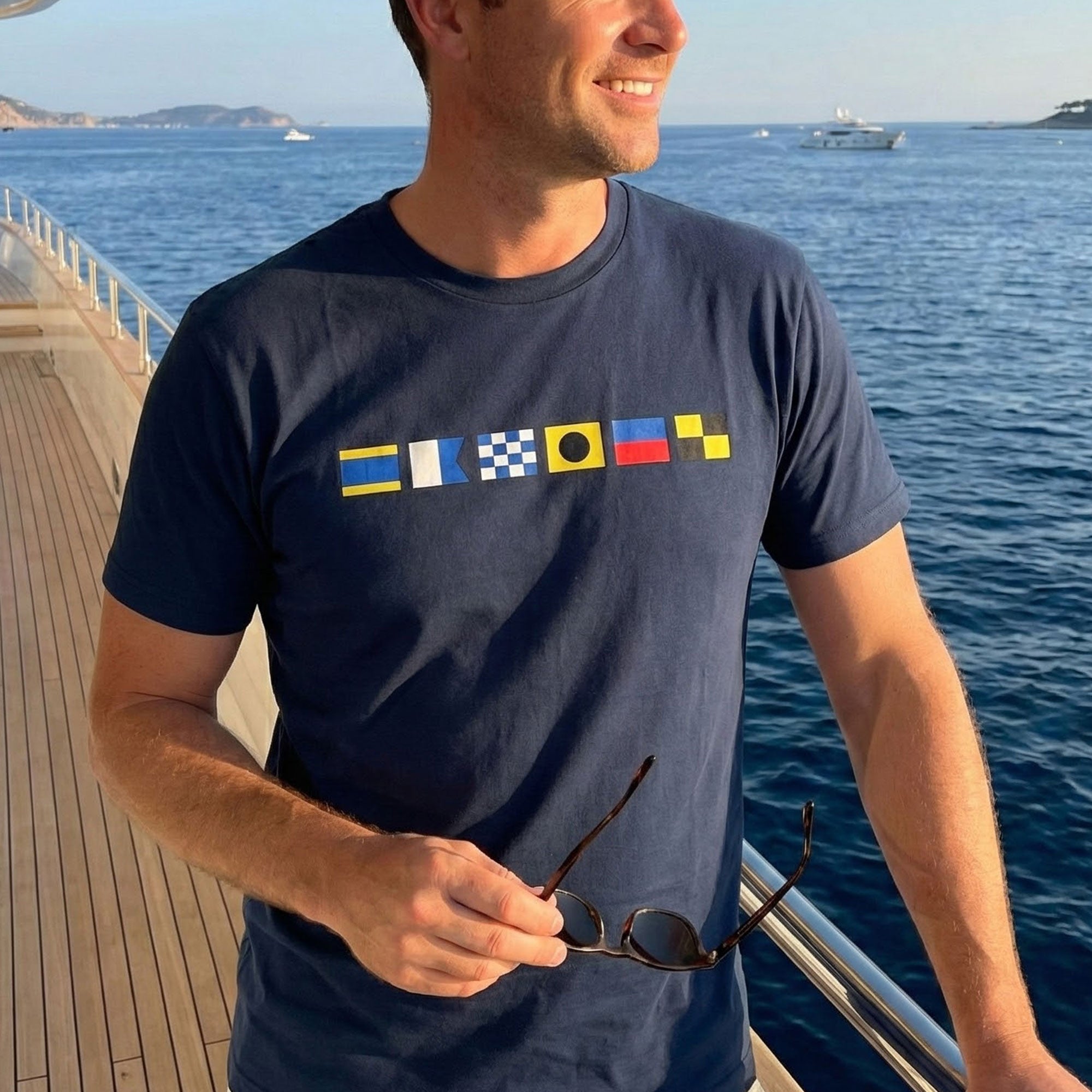 Name In Nautical Flags - Personalized Shirt