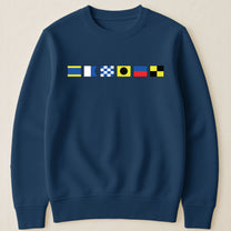 Name In Nautical Flags - Personalized Shirt