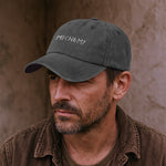 Name In Runes Viking - Personalized Distressed Denim Cap