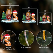 Name Letter Christmas Kid - Personalized Acrylic Ornament