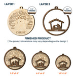 Names Of Jesus/God/Christ - Wooden Ornament