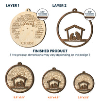 Names Of Jesus/God/Christ - Personalized Wooden Ornament