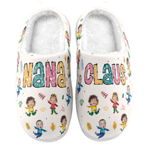 Nana Claus Custom Kid Photo - Personalized Photo Slippers