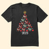 Nana Custom Name Christmas Tree - Personalized Shirt