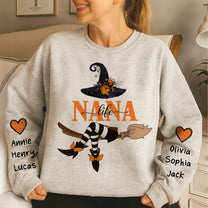 Nana Life Witch - Halloween Gift With Custom Kids Names - Up To 12 Names - Personalized Sweatshirt