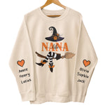 Nana Life Witch - Halloween Gift With Custom Kids Names - Up To 12 Names - Personalized Sweatshirt