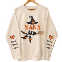 Nana Life Witch - Halloween Gift With Custom Kids Names - Up To 12 Names - Personalized Sweatshirt