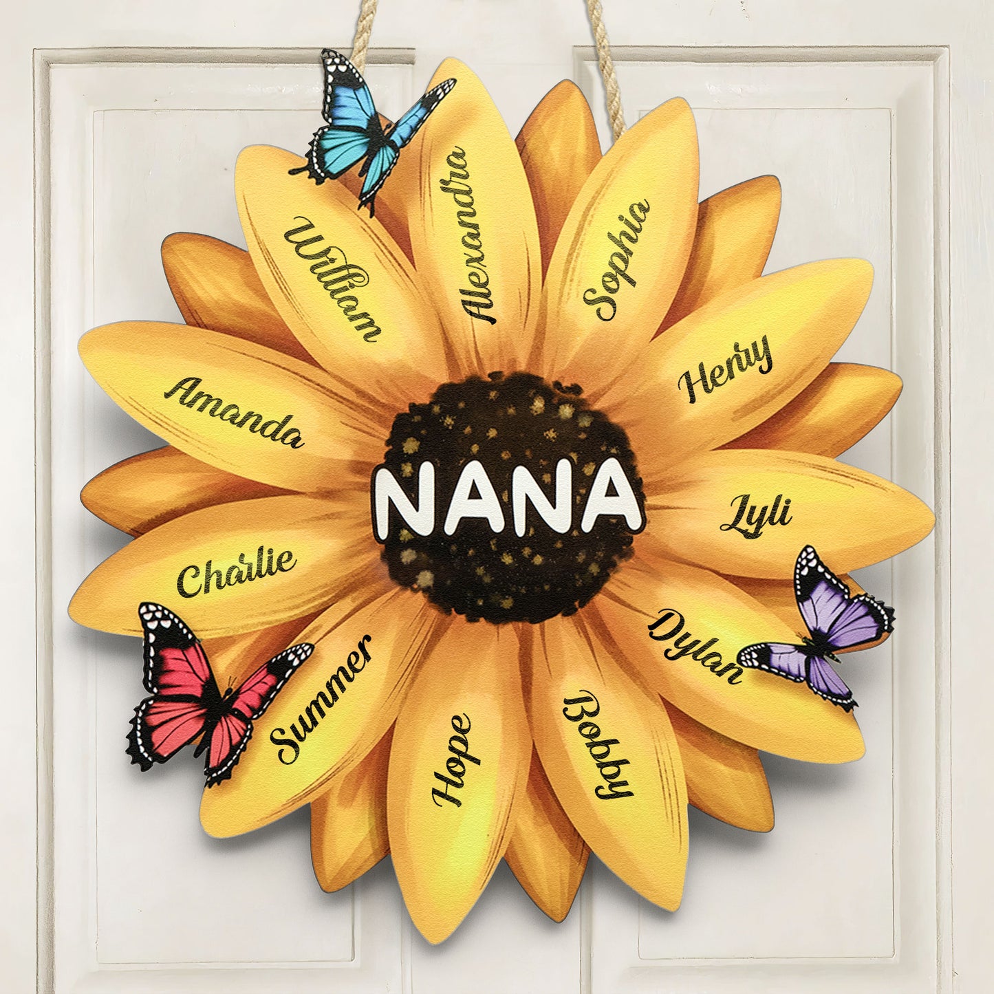Nana Sunflower - Personalized Wood Sign